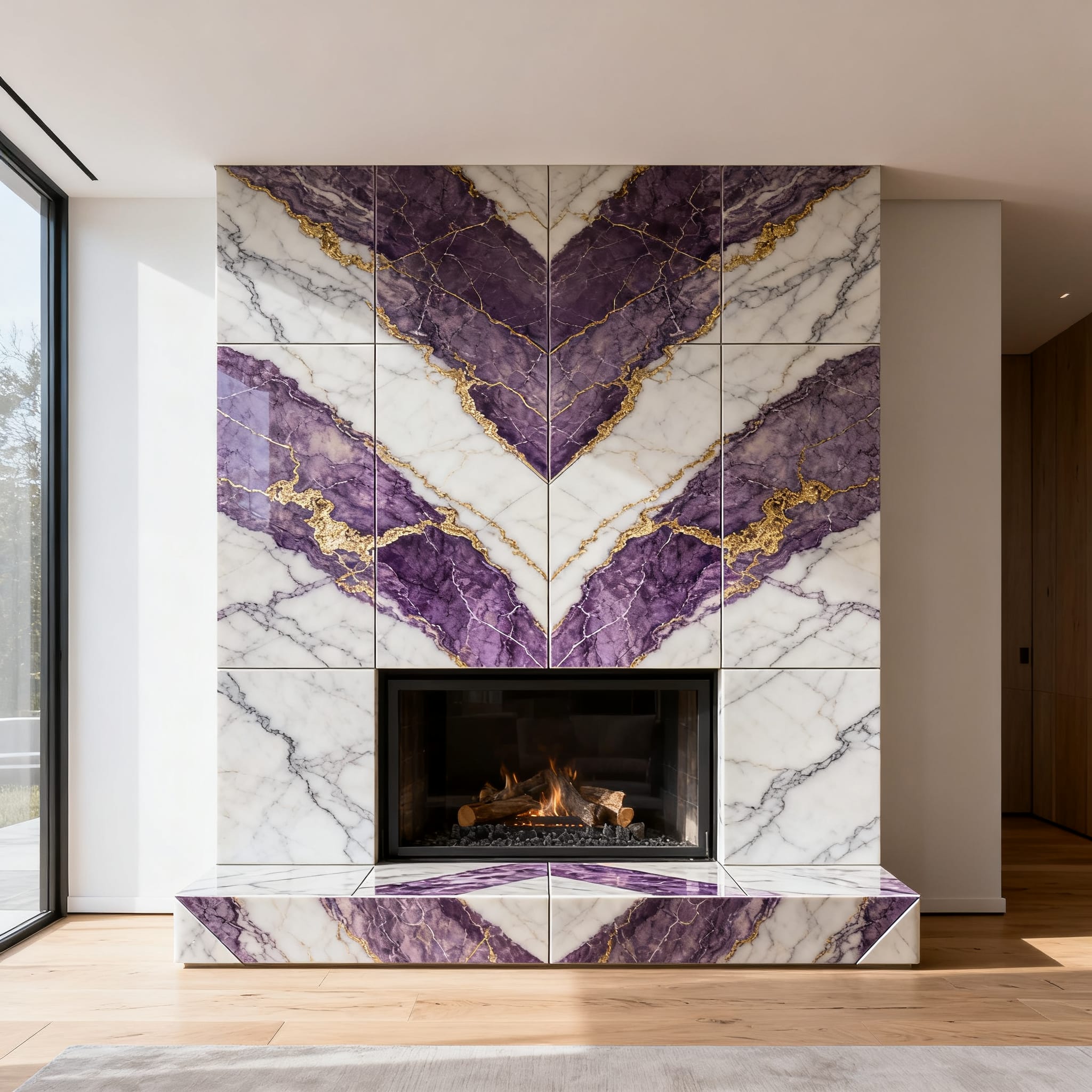 fireplace tile installer